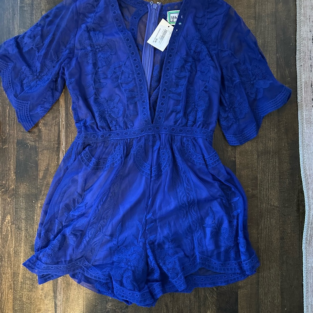 Royal blue romper